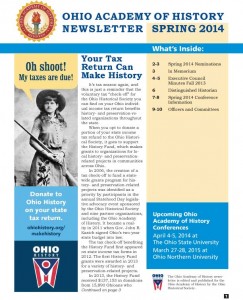 Spring 2014 Newsletter--Click here to download.