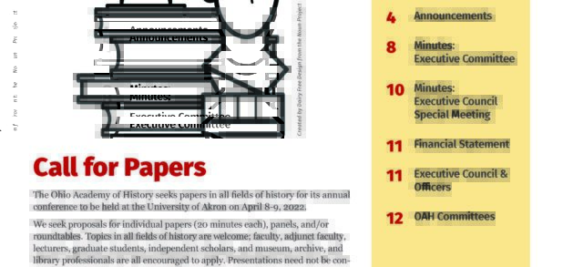 Cover page of the Fall 2021 newsletter