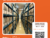 Informational flyer with an orange background and a photo of archival stacks